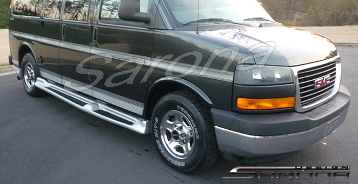 Custom GMC Savana Van  Short Wheel Base Running Boards (2003 - 2024) - $1090.00 (Part #GM-003-SB)